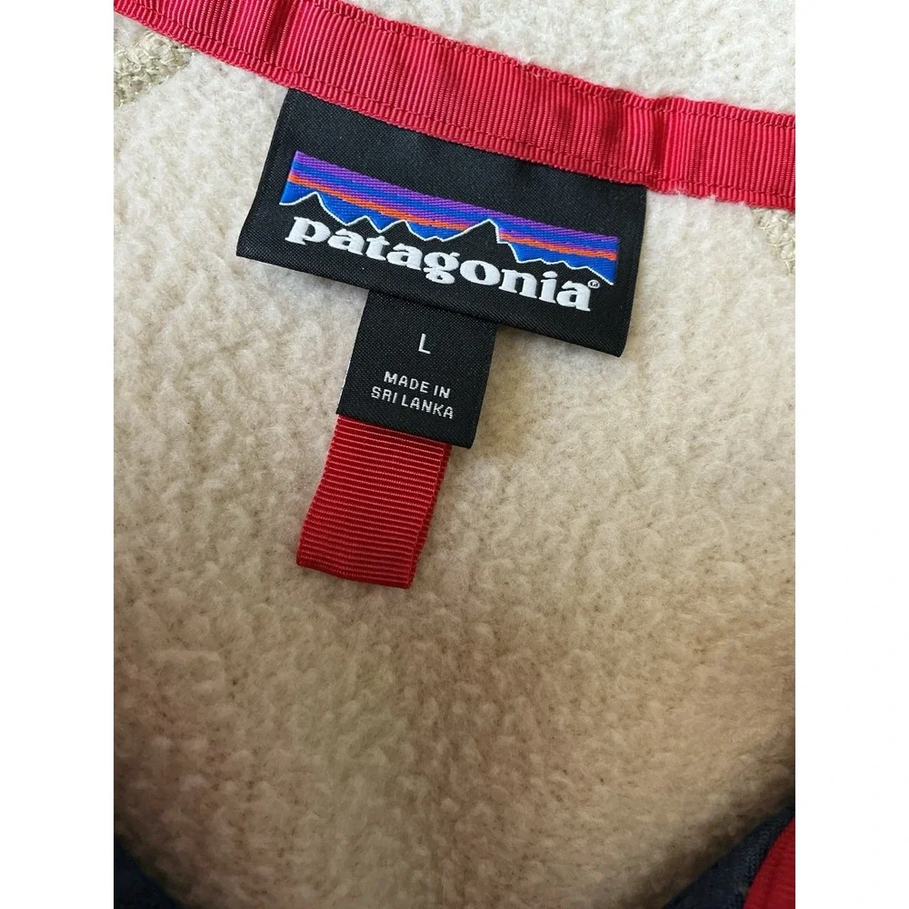 Mens PATAGONIA‎ Retro Pile El Cap Khaki Full Zip Fleece Sweater Jacket L